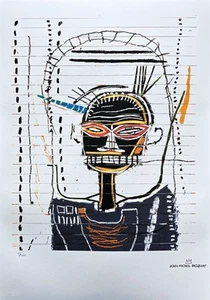 JEAN-MICHEL BASQUIAT - M - signed, numbered edition 83/300, 50x70 cm - Picture 1 of 5