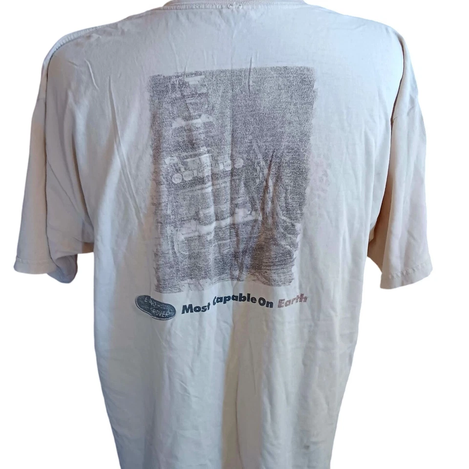 Vintage T-shirt XL Range Rover Vermont Y2K Gildan Distress Holes Cracked - Image 1 of 4