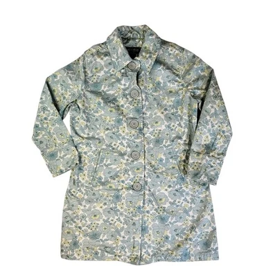 Chaqueta grande Eddie Bauer Petite azul claro floral Shabby Chic Cottage para mujer Foto 1 de 4
