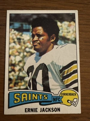 1975 Topps Set Break Ernie Jackson # 323 New Orleans Saints Combined Shipping - Image 1 of 2