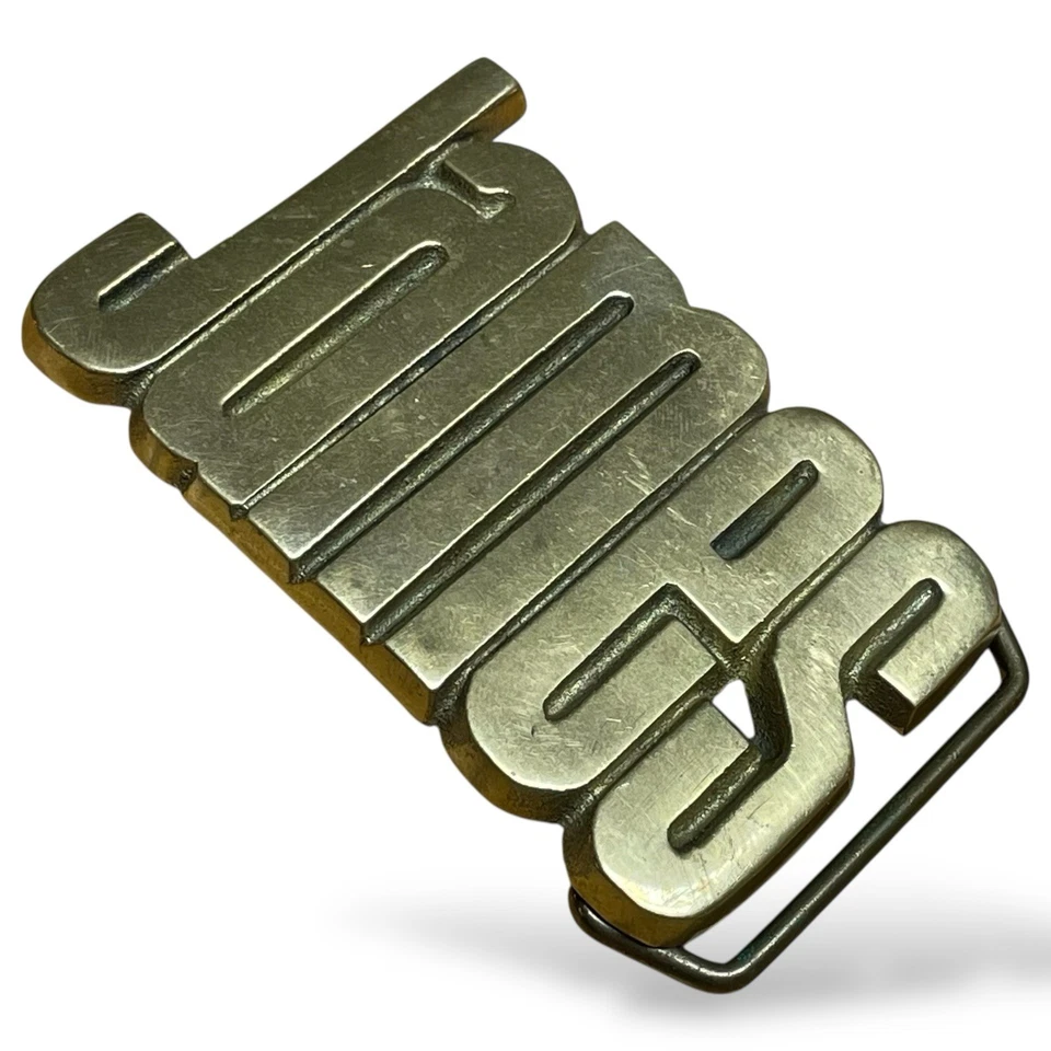 Vintage James Belt Buckle Solid Brass Baron Belt Buckle JAMES 3” 3.4oz 1978 - Image 1 of 4