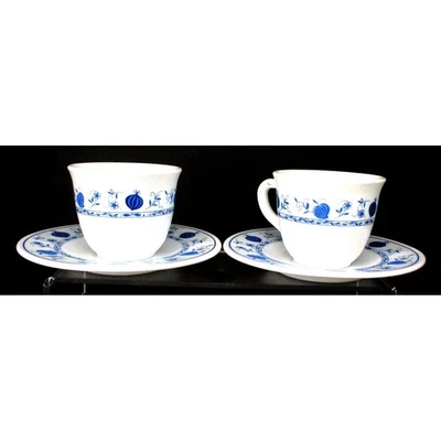 Bormioli Rocco Harmonia синий и белый лук эспрессо чашка, блюдце, набор из 2 - Изображение 1 из 4