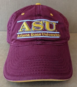 Gorra de béisbol ASU Arizona State University granate ajustable algodón Sun Devil - Imagen 1 de 7