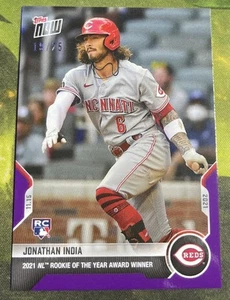 Jonathan India - Topps Now 2021 OS-36 NL Novato del Año /25 - Rojos - Imagen 1 de 3