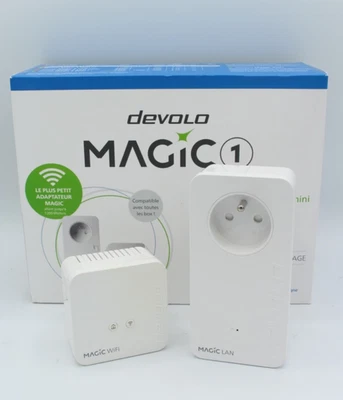 Devolo Magic 1 WiFi Mini 1200Mbps Magic1 DLAN Powerline LAN WLAN Starter Set Kit - Bild 1 von 4
