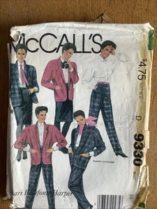 McCalls 9330 Vintage Pattern Misses Shirt Jacket Skirt And Trousers Size 12 - Picture 1 of 2