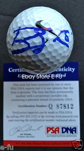 Ben Sheets Rare Signed Nike Golf Ball Blue Auto PSA/DNA COA Brewers Autograph - Picture 1 of 6