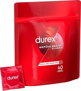 Durex Gefühlsecht Classic Kondome - 8, 20, 40, 80, 100, 120 Stück - Safer Sex - Bild 1 von 7