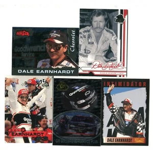 Lote de 5 tarjetas coleccionables Dale Earnhardt Sr. HOF NASCAR CARRERAS DE AUTOS DE CARRERA (LOTE 41) - Imagen 1 de 1