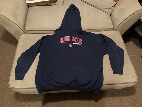 Boston Red Sox MLB Baseball Majestic Sports Baseball Hoodie Sweatshirt 2XL Cover