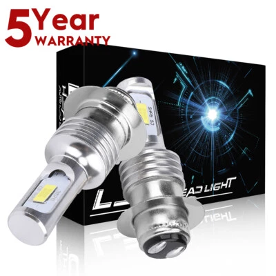 2 Super Brite hi-low LED headlight bulbs for 2004-2007 YAMAHA RHINO 660 ATV USA - Изображение 1 из 4