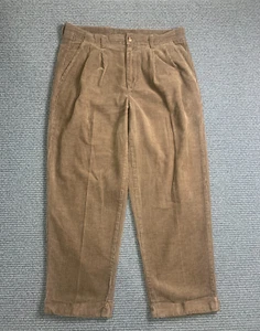 Club Room Vintage Herren Braun Weite Wale Cord Bundfalten Hose Gr. W36 L30 - Bild 1 von 7
