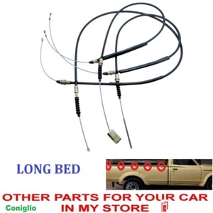 3 CABLE ( LONG  BED ) DATSUN 620 PICKUP EMERGENCY REAR PARKING HAND BRAKE CABLE - Picture 1 of 9