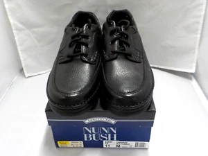 MEN'S NUNN BUSH COMFORT GEL LACE UP CAMERON BLACK SHOES 83890 SIZE 11M NIB - Picture 1 of 7