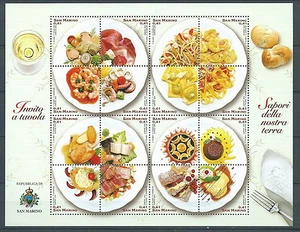 2003 SAN MARINO FOGLIETTO CIBI MNH ** - ED - Imagen 1 de 1