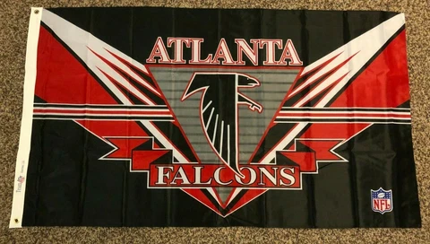 ATLANTA FALCONS END ZONE 3x5 flag new superior qlty GENUINE NFL Lic us seller Cover
