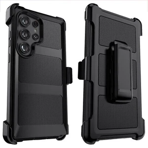 Für Samsung Galaxy S24/S24+/Ultra/S24 FE Dual Layer Robuste Hülle Cover + Gürtelclip - Bild 1 von 16