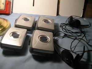 4 Coby AM/FM Radio Cassette Players with batteries and two headsets - Picture 1 of 6