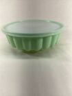 Vintage Tupperware Green Fluted 9" Jello Mold Ice Ring 1201-2 1202-6 and 1203-2