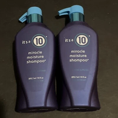 It's a 10 Miracle Moisture Shampoo 10oz Free🚢 New 2 Bottles Its a 10 - Image 1 of 3