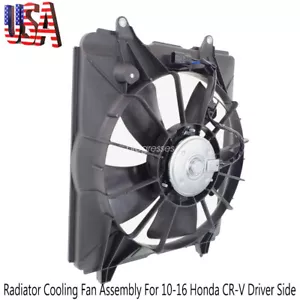 Radiator Cooling Fan Assembly For 2010-2016 Honda CR-V Driver Side - Picture 1 of 7