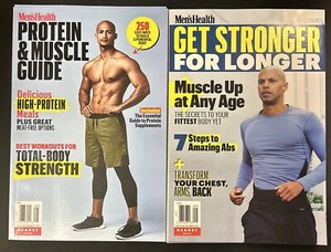 2 Of Men's Health Magazines GET STRONGER FOR LONGER Protein Muscle Guide - Picture 1 of 3
