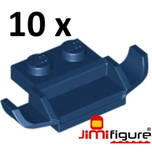 NEW 10 x LEGO 1x2 Modified Plate with Racers Car Grille Dark Blue 50949 Bulk 2x1 - Picture 1 of 1