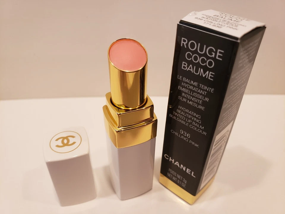 Chanel Rouge Coco Baume Hydrating Beautifying Tinted Lip Balm #936 Chilling Pink - Image 1 of 1