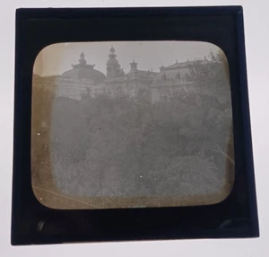 Antique 1890s Glass Lantern Slide - Monte Carlo, Italy - Picture 1 of 2
