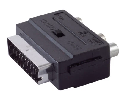RGB Scart 20 Pin Stecker auf 3 Cinch-AV-Buchse Adapter - Sonderposten - Bild 1 von 2