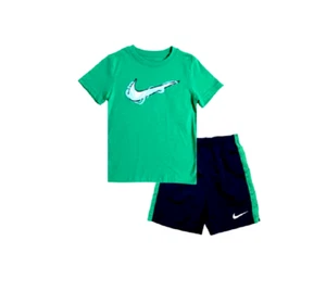 Nike Toddler Boys 2-Piece Shorts Set T-shirt Size 2T 3T 4T 5 6 7 Nike 2pc Set - Picture 1 of 25