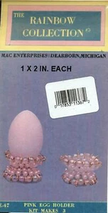 NEW MAC ENTERPRISES PINK EGG HOLDER KIT MAKES 3 - Picture 1 of 1