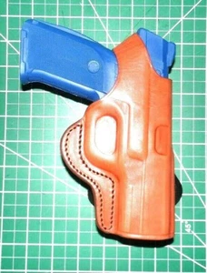 Tagua PD1-352 RH Thumb Break Brown Leather Paddle Holster for Ruger SR9 SR40 9E - Picture 1 of 11