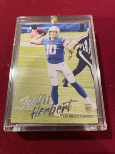 Tarjeta de novato Justin Herbert 2020 Panini Luminance Los Angeles Chargers ¡Como nueva! - Imagen 1 de 2