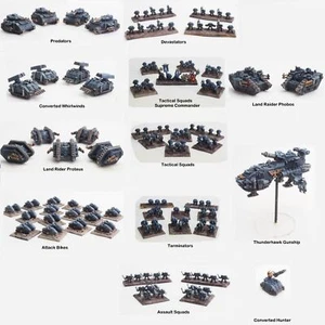 Games Workshop Epic 40k Space Marines Command Infantry Metal New Marine HQ Bits - Picture 1 of 65