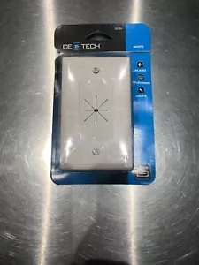 New! CE Tech Concealed Low-Voltage Wiring Flexible Opening Cable Wall Plate - Bild 1 von 8