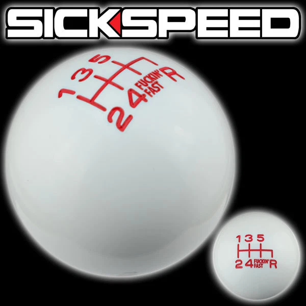 PERILLA DE CAMBIO RÁPIDO DEDO BLANCO/ROJO PARA PALANCA DE CAMBIOS DE TIRO CORTO DE 6 VELOCIDADES 12X1,25 S17 Foto 1 de 1