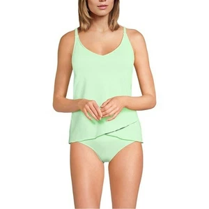 Lands end tulip hem tankini swimsuit top size m - Picture 1 of 3