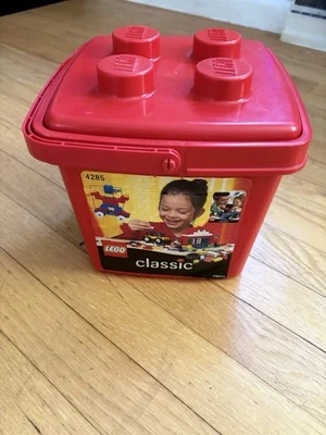 Lego Block Box Empty 4285 No Legos Vintage 1987/1992 Duplo Red Cool Collectible - Image 1 of 4