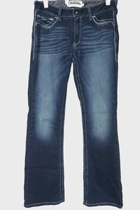 ARIAT MEN'S REAL DENIM BLUE JEANS/SIZE 32L X 34/PRE-OWNED - Picture 1 of 4