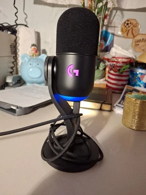 (FOR PARTS) Logitech Yeti GX Dynamic RGB Gaming Microphone with Lightsync,Black - Image 1 of 4