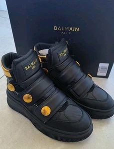 Puma X Balmain Deva Straps Black Leather Ankle Boots UK 5 EU 38 - Picture 1 of 20