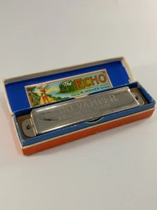 Hohner Echo Vamper Bell Metal Reeds Made in Germany Scarce Harmonica Mouth Organ - Picture 1 of 10