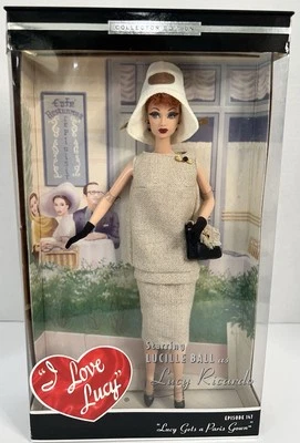 Barbie I Love Lucy 2002 vintage, "Lucy Gets a Paris Gown" Mattel #B0313 NRFB Foto 1 de 4