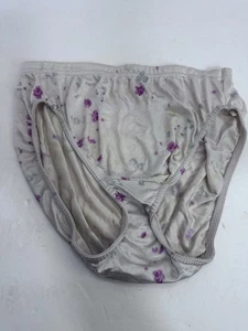 Vintage VANITY FAIR multi-color Shiny Nylon Hi-Cut Panties Style 13-045 - Size 6 - Picture 1 of 3