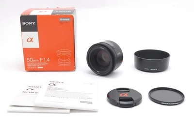 [Excelente COMO NUEVO] Lente Sony 50 mm F1.4 AF SAL50F14 Montaje A Sony Alpha DSLR de JAPÓN Foto 1 de 4