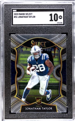 2020 Panini Select #53 Jonathan Taylor SGC 10 - Image 1 of 2