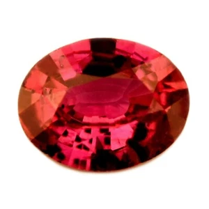 Certified Natural Untreated Red Color Ruby 0.40ct VS Clarity Madagascar Oval  - Picture 1 of 2