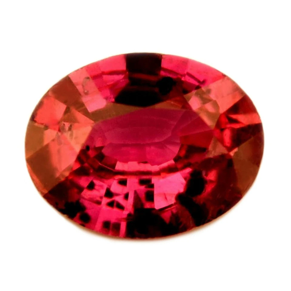 Certified Natural Untreated Red Color Ruby 0.40ct VS Clarity Madagascar Oval  - Image 1 of 2
