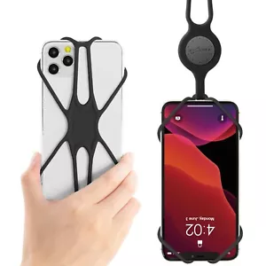 Bone Original Lanyard Phone Tie2 Universal Silicone Phone Lanyard Case Holder-BK - Zdjęcie 1 z 6